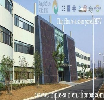 Amorphous silicon BIPV Thin film solar Module