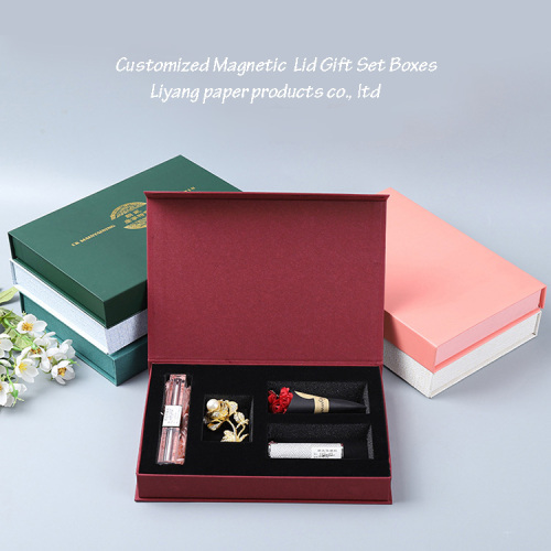 Jewelry Gift Set Packaging Magnetic Caja con espuma