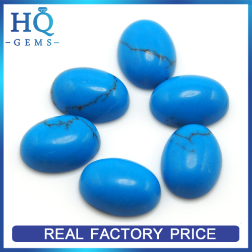 Synthetic Turquoise Cabochons Flat Beads Loose Stones