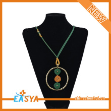 New Model Necklace Chain Green Crystal Jewelry