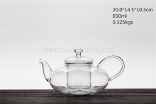 Large heated transparent teapot coffeepot