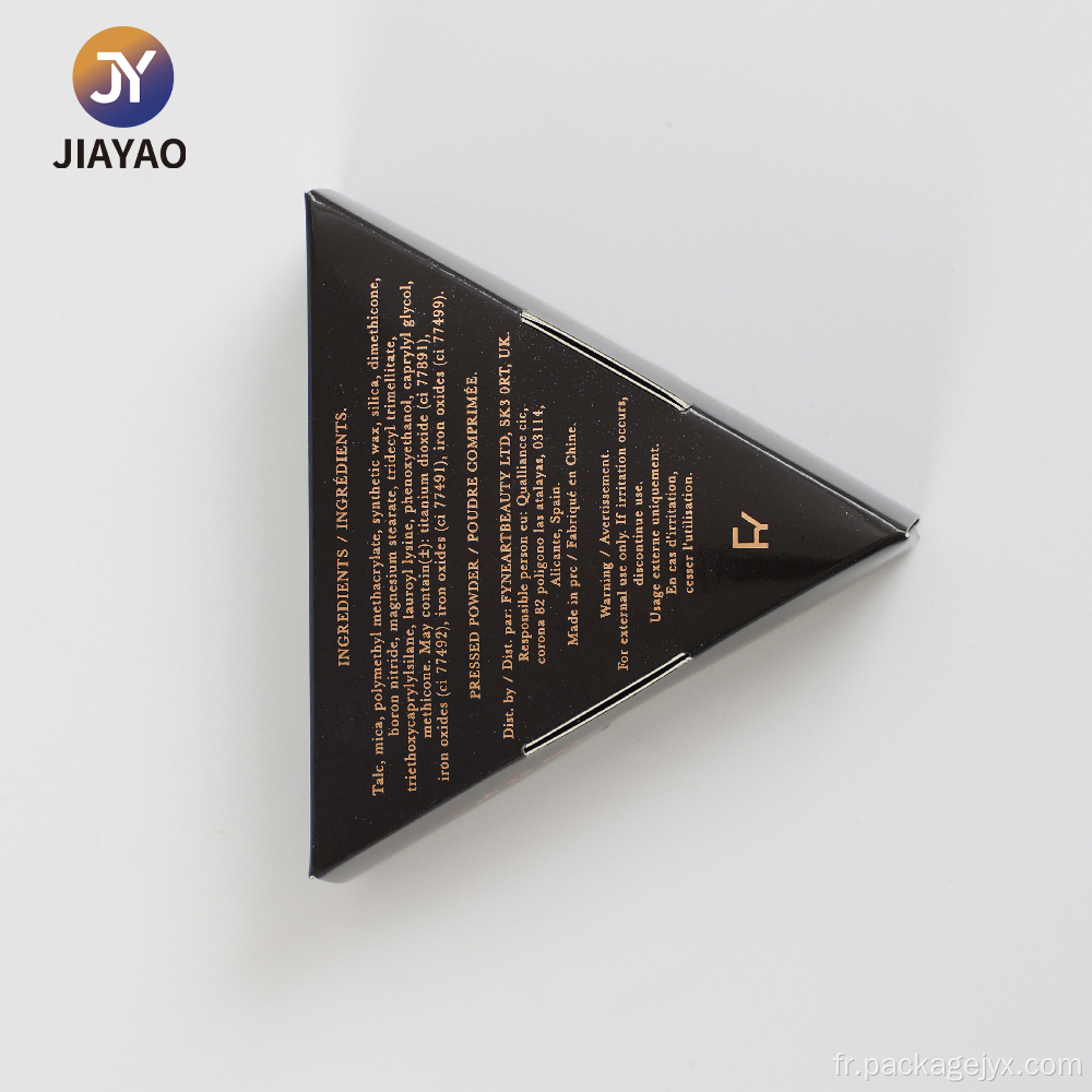 Boîte d'emballage cosmétique triangulaire de forme spéciale