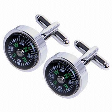 Fancy Functional Compass Cufflinks