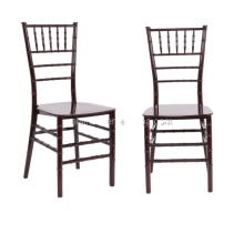 Mahogany Traditional Plastic Chiavari Chair for Rental Wholesale