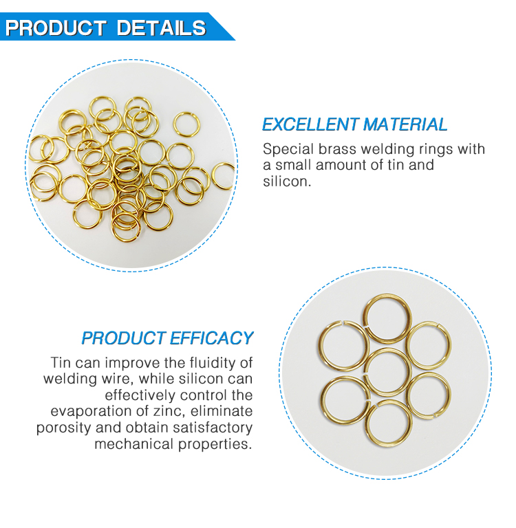 New Design Fast Soldering Low Price Supply Copper Brazing Rings