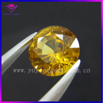 Golden Imitation Gemstone Buyers Diamond cut CZ