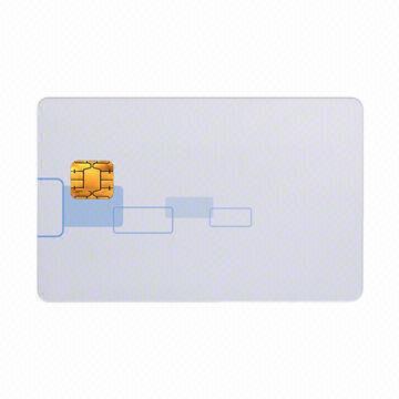 Blank PVC 86x54mm SLE4428 Contact Smart IC Card, Made of ABS