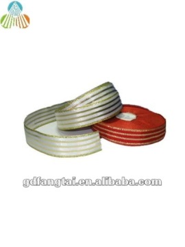 stripe glitter mentallic zebra ribbon