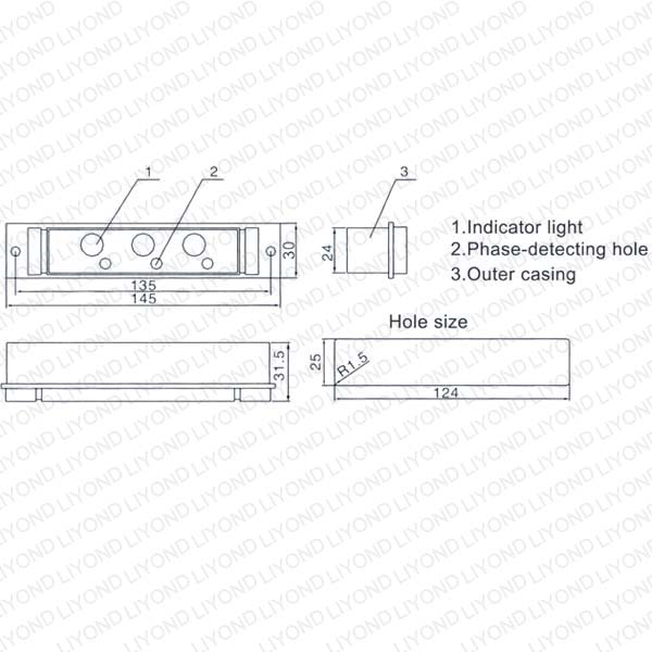 DXN8D series Indoor HV electric live display device sensor indicator for high voltage electrical equipment