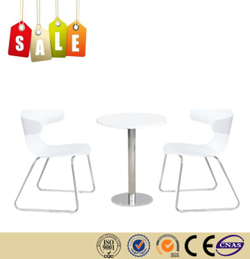 Restaurant furniture stainless steel fibreglass modern armchairs on sale