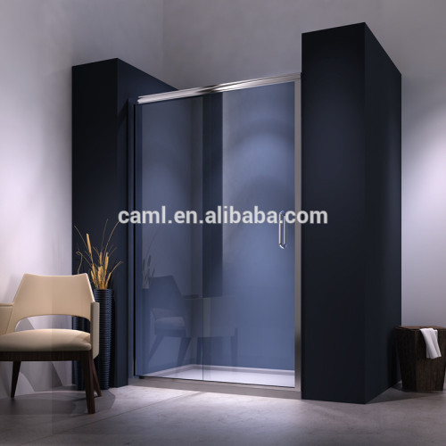Frameless sliding shower screen with aluminum alloy door shower screen sliding glass door glass clamp shower screen