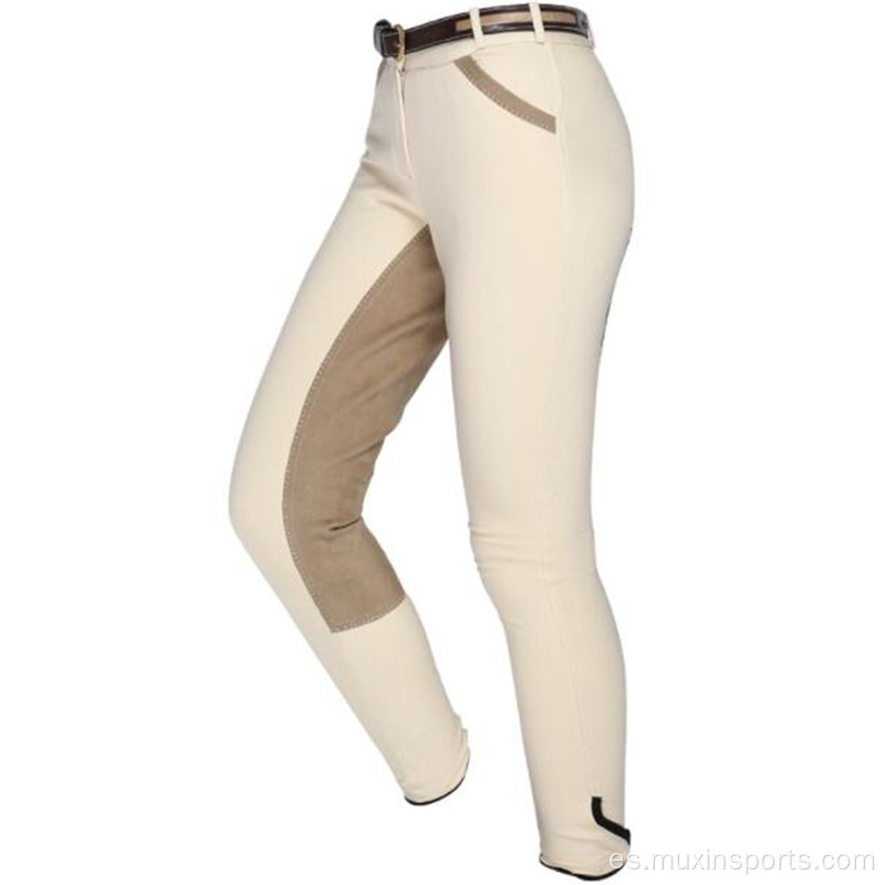 Pantalones de montar transpirable beige para hombres