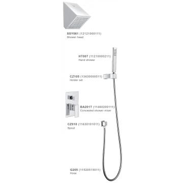 Verborgen thermostatische mixer doucheset