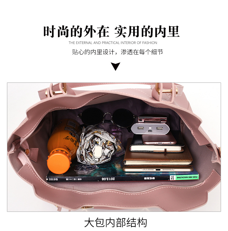 lady shoulder handbags with Inner-Bag 