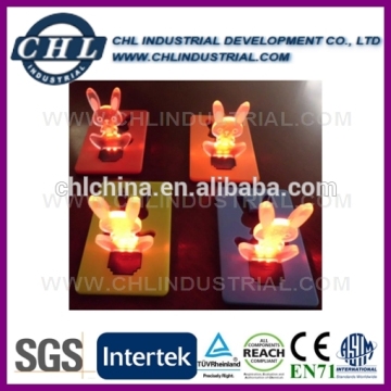 Factory direct rabbit shape card led light