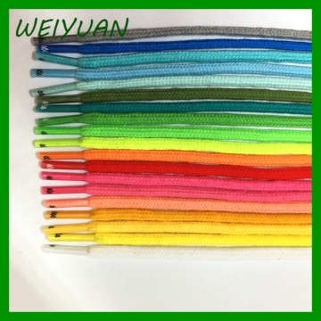 OEM multi colored braided cotton cord tips