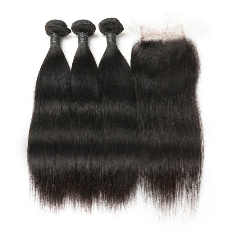 Factory Price Drop Shipping Wholesale Hair Peruvian Virgin Human Hair Bundles With Lace Frontal Closure