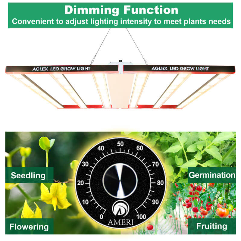 4ft tinggi ppfd dimmable led growlight bar