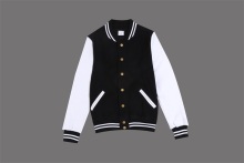 Custom black and white baseball uniform