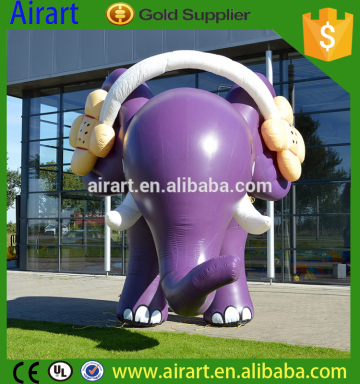 Giant inflatable elephant, purple large inflatable elephant