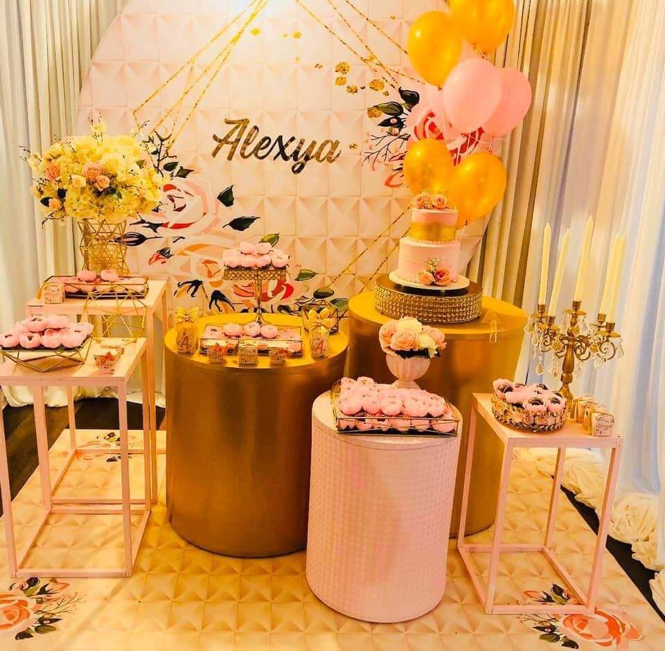 Retailer dye sublimation full color graphic wedding decoration display circle backdrop wall stand