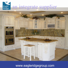 Oak Wood Antique White KITCHEN CABINETS