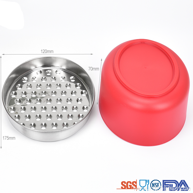 premium stainless steel grater with bowl