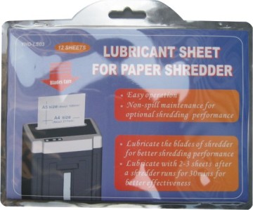 shredder lubricant sach