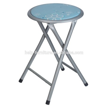 Chinese famous brand round folding stool with cushion