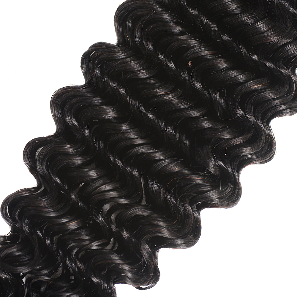 Brazilian hair styles 100% unprocessed curly human hair extension deep wave natural color hair bundles