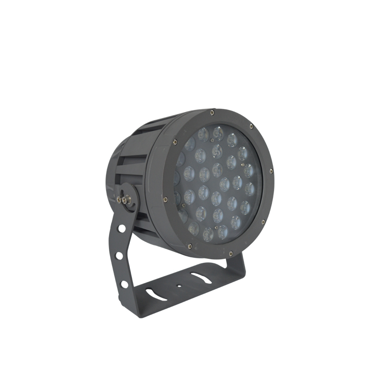 Aluminum waterproof garden square building ac110v 220v rgb grey housing 30w led flood light