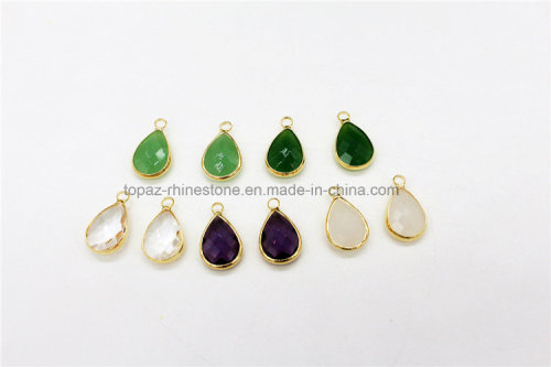 Ювелирные изделия Diamante Crystal Pendant для изготовления ожерелья (TN-Tear drop 10 * 14)