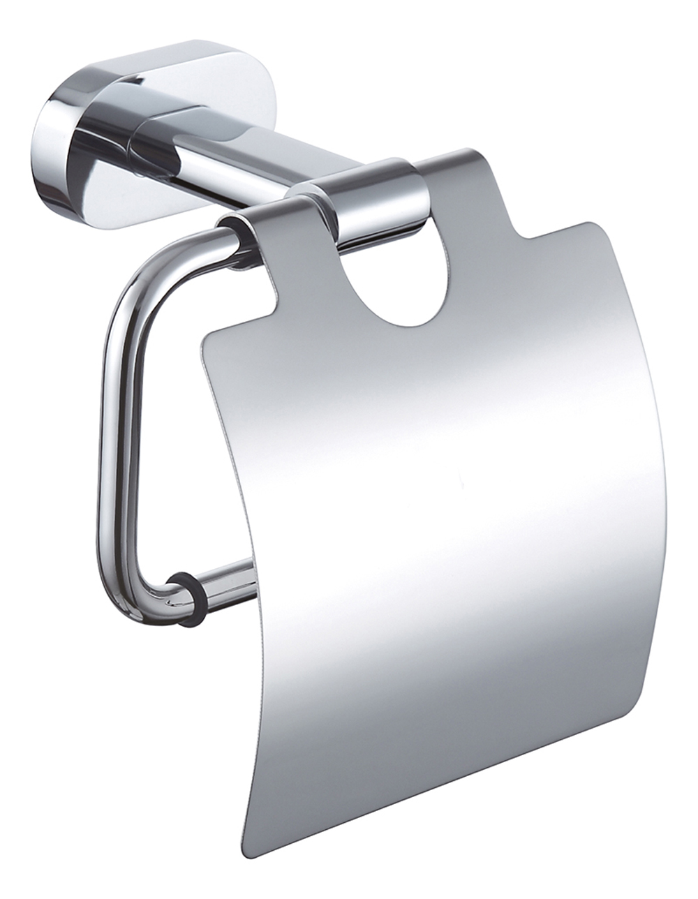 Toilet Paper Holder With Cover Wall Mounted Chrome