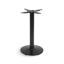 European Classical Black Metal Round Dining Table Pedestal Legs