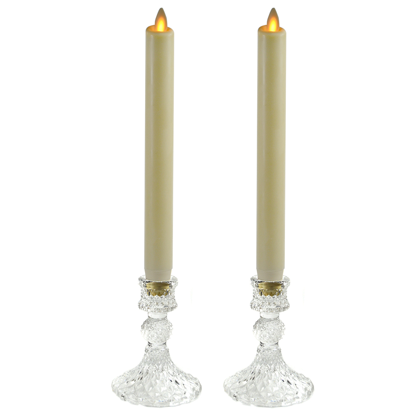 Battery Operated Led Flameless Window Taper Candles