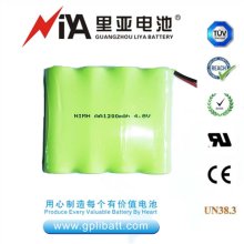 4.8V 1200mAh nimh battery pack for interphone