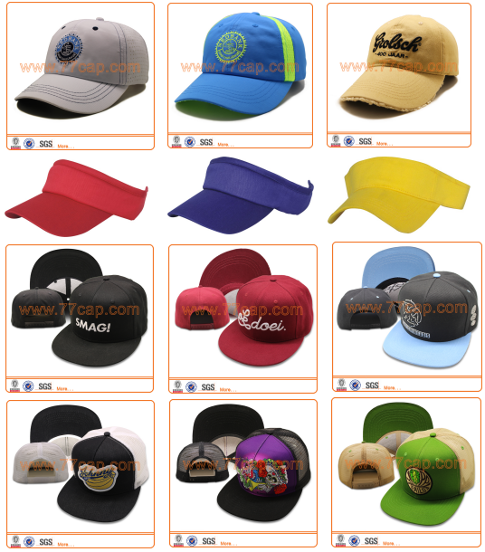 Custom cotton blank 6 panel baseball cap hats custom