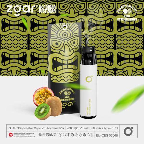 Dispositif de vape jetable rechargeable zgar en gros en gros