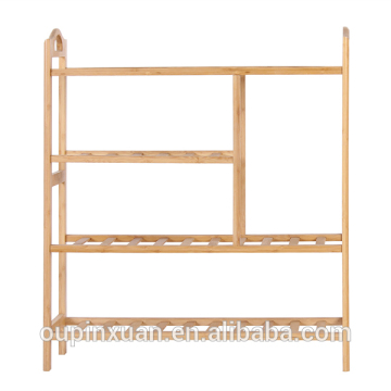 Portable& Multi-Function bamboo 4-tiers shoe rack,2015 new product