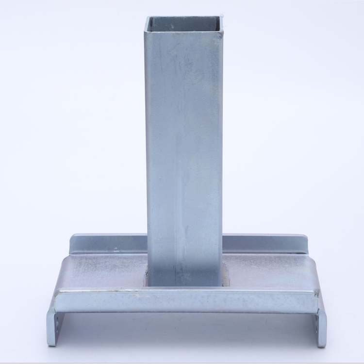 Custom Design Zinc Plated OEM Steel Metal Square Tube bracket