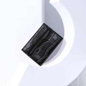 Ysure New Arrivals Black Glossy Crocodile Card Holder