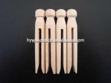 Premium Quality Assorted Colored DIY Wooden Craft Doll Stick