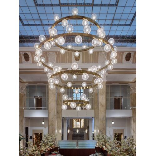 Personnalisation Grande lustre en cristal de plafond de luxe