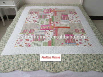 Beautiful cotton flower printed quilt/cute printed quilt