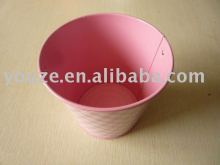 Round christmas metal bucket