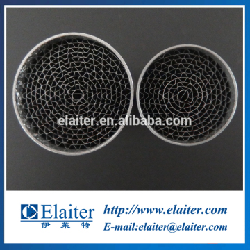 Catalyst metal honeycomb substrate for motorcycle