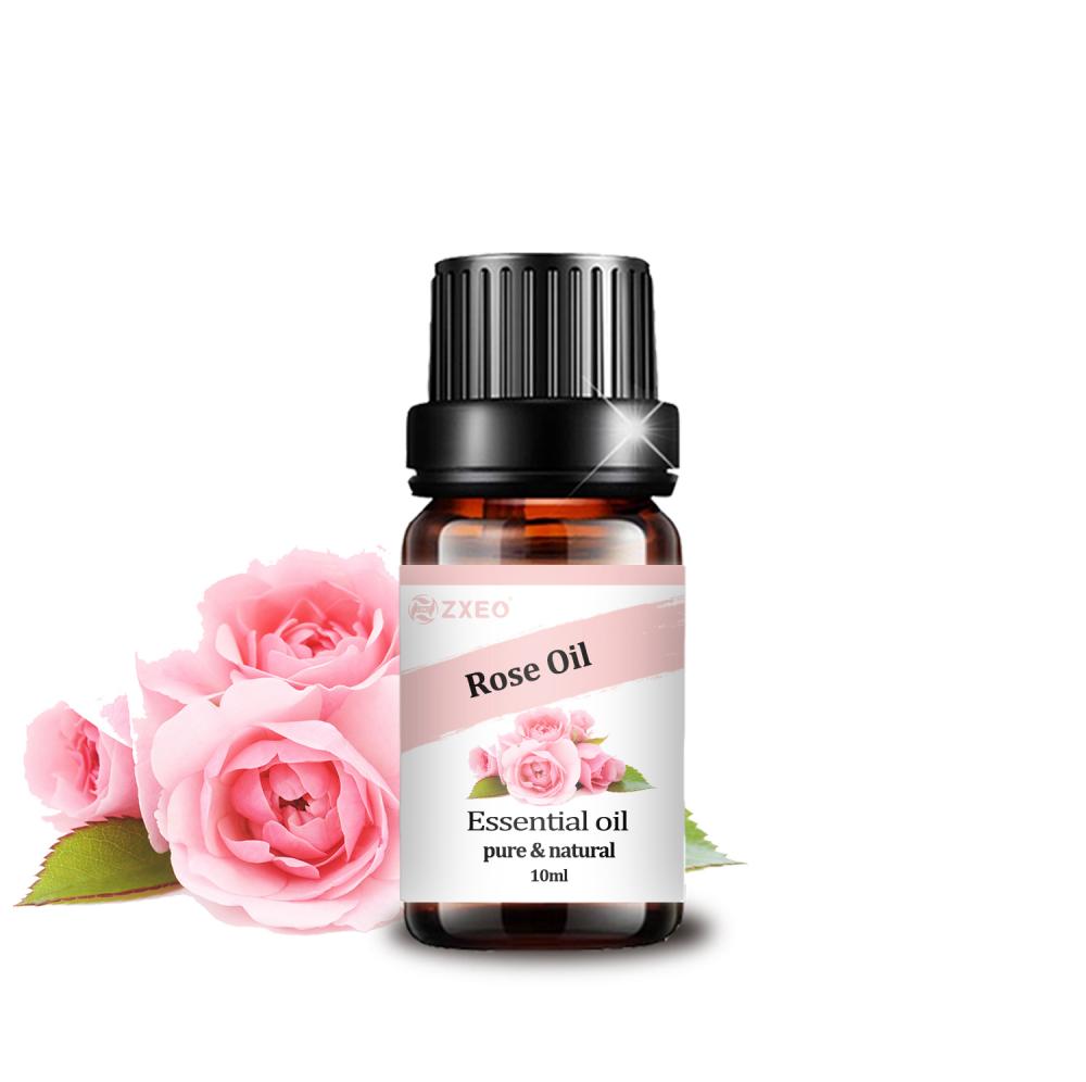 Jumla 100% safi isiyo na mafuta ya Kikaboni Dameski Rose Aromatherapy Rose Mafuta Muhimu Kwa Nywele za Kutofautisha Ngozi