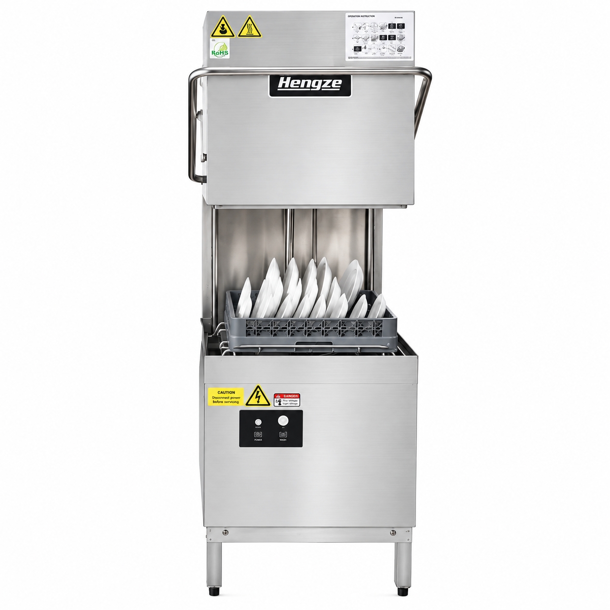 Посудомоечная машина с вытяжкой Hood Type Dishwashing Machine