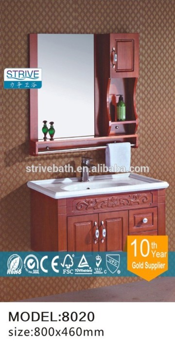 fashional solid wood bathroom cabinet