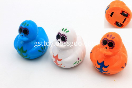 Plastic Pull Back Colored Duck Racers